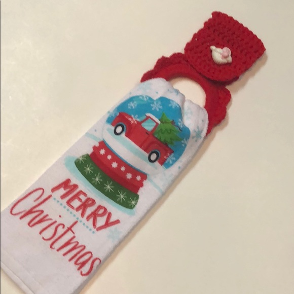 Kitchen Christmas towel and oven towel holder - Picture 5 of 7